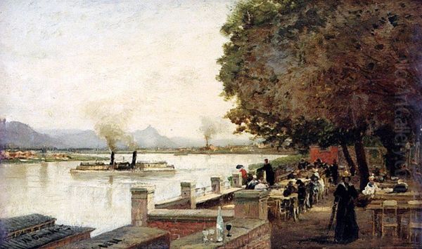 The Rhine in Bonn - view 1