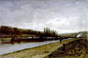 The River Oise by Alexey Bogolyubov