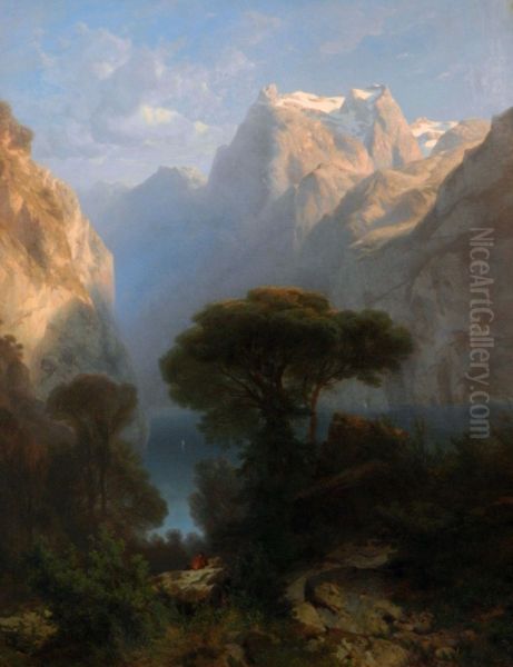 Lake Lucerne (1853) - view 1
