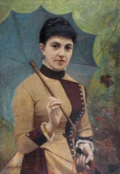 Femme a l'ombrelle - view 1