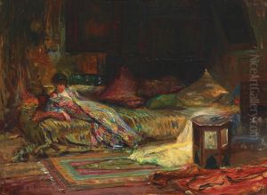 Interior oriental (Claudia Millian-Minulescu pozand in interior oriental)
