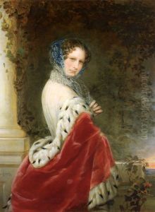 Portrait of Empress Alexandra Fyodorovna (Charlotte of Prussia), Emperor's Nicholas I wife (1798-1860) by Christina Robertson