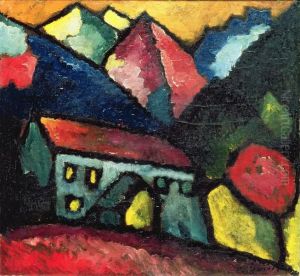 <<Dom v gorah>> by Alexei Jawlensky