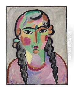 Das blasse Madchen mit grauen Zopfen Das blasse Madchen mit grauen Zopfen