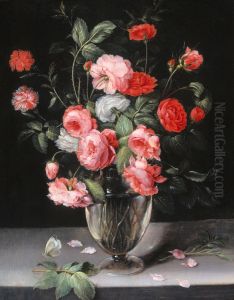 Still Life with Flowers in a Glass Vase Still Life with Flowers in a Glass Vase