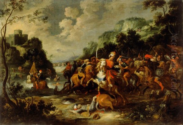 Joshua Fights the Amalekites - view 1
