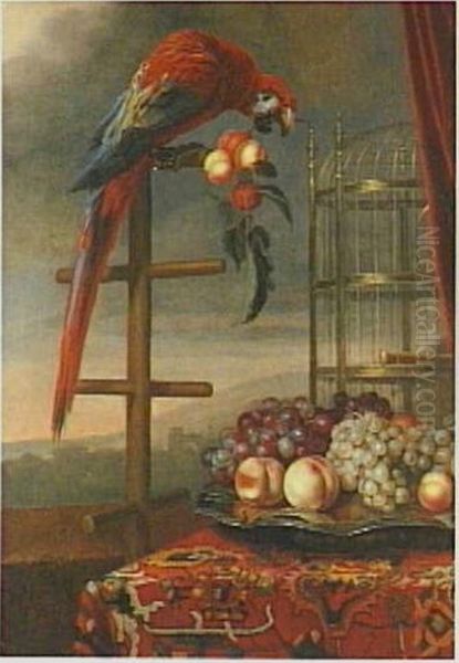 Still Life with Fruit and a Parrot - view 1