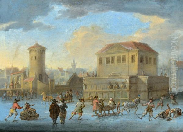Merrymaking on the ice - view 1