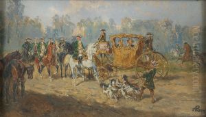 The Hunting Party by Alexander von Bensa