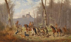 Heimkehr nach der Barenjagd by Alexander von Bensa