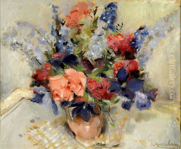 Vase Garni De Fleurs. - view 1