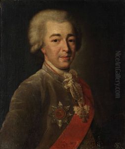 Portrait of Prince Alexander Borisovich Kurakin by Alexander Roslin