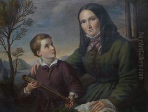 Alexander von Humboldt and Mother by unknown