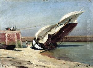 Low Tide in Treport by Alexey Bogolyubov
