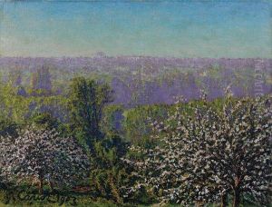 Pommiers En Fleurs by Gustave Cariot