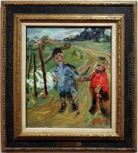 Children and Geese thumbnail
