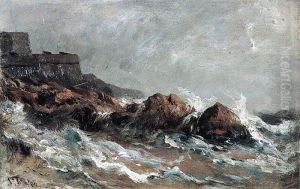 Cliffs in Saint Malo by Alexey Bogolyubov