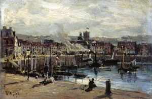 Dieppe Harbour by Alexey Bogolyubov