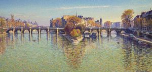 Le Pont Neuf A Paris by Gustave Cariot