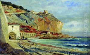 Coast of Menton by Alexey Bogolyubov