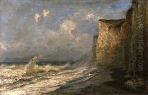 Etretat, Low Tide by Alexey Bogolyubov