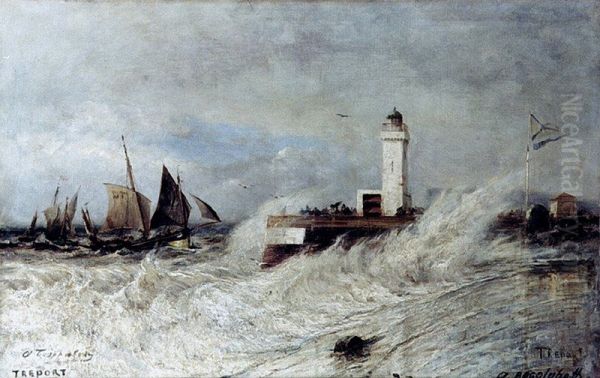 High Tide in Treport - view 1