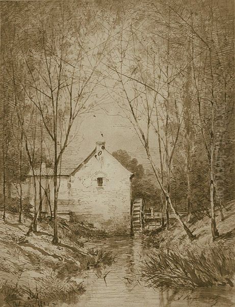 The Watermill in Veules - view 1