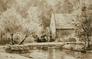 The Watermill in Veules (1) by Alexey Bogolyubov