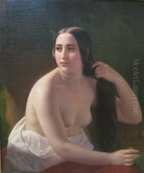 Girl with wet hair - view 1