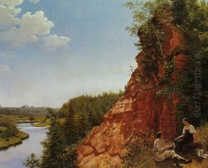 View of the River Tosno by Alexey Vassilievich Tyranov