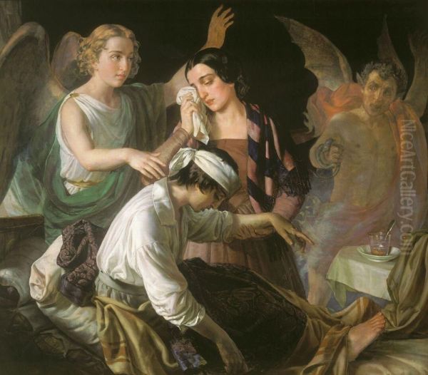 Angel fighting for the soul - view 1