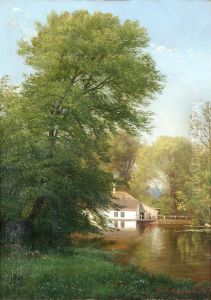 A landscape from Hammer Mill in Hellebaek.