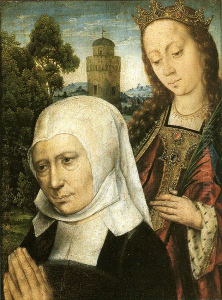 A Pair of Altarpiece Shutters The donor, with St. James; the donatrix, with St. Catherine, Friedlander, ENP, vol. 3, nr. 059 - view 1