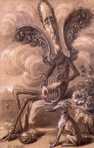 Portrait-charge De Lamartine by Etienne Carjat
