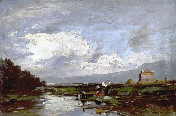 Washerwomen in Franzensbad - view 1
