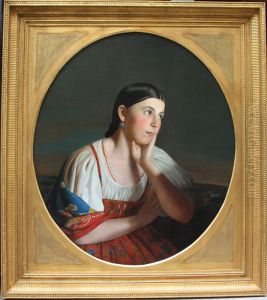 Portrait of a peasant girl by Alexey Venetsianov