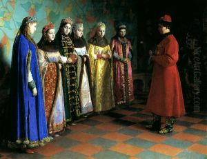 Tsar Alexis of Russia chooses his bride by Grigory Sedov