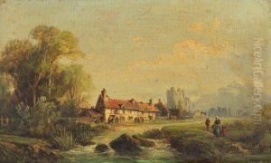 Paysage Pres De La Ferme by Joseph Kuwasseg Carl