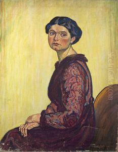 Portrait meiner Frau by Alfred Helberger