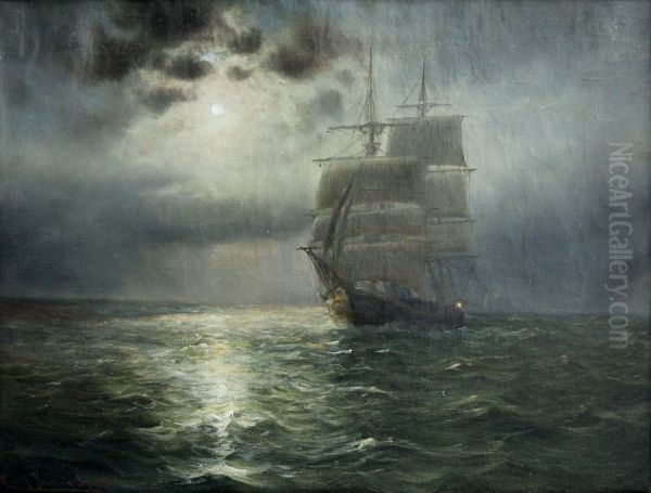 Maaneskinsnat i. Kattegat - view 1