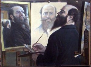 Self-portrait by Alfred Le Petit