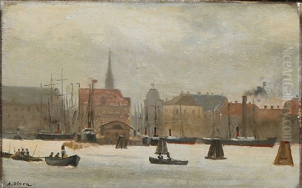 Harbour scene from Copenhagen - view 1