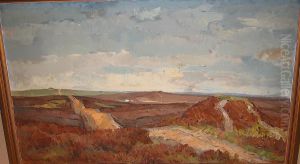 Heath landscape. by Alfred Martens