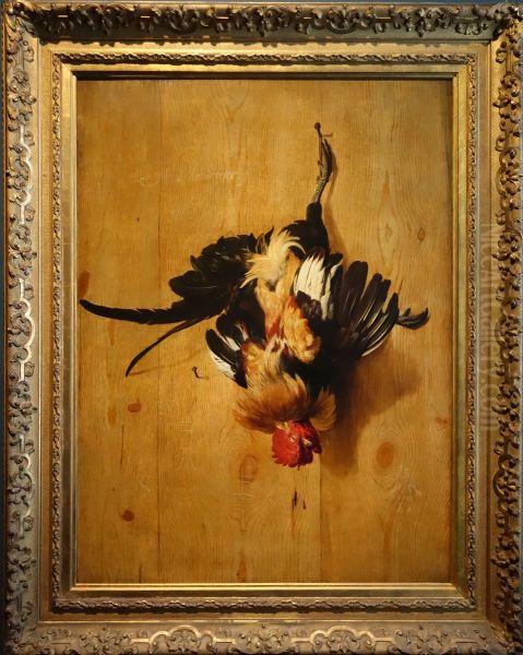 Dead rooster - view 1