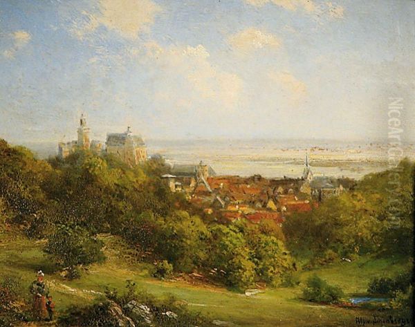 Blick von Cronberg uber die Mainebene - view 1