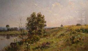 Bords De Seine A Freneuse by Maria Cornilleau Raoul Carl-Rosa