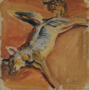 First Jackal by Akseli Valdemar Gallen-Kallela