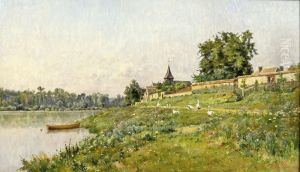 Les Berges De La Seine by Maria Cornilleau Raoul Carl-Rosa