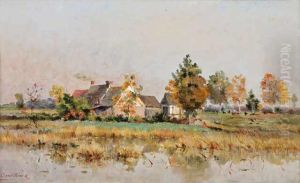 Ferme Dans La Campagne by Maria Cornilleau Raoul Carl-Rosa