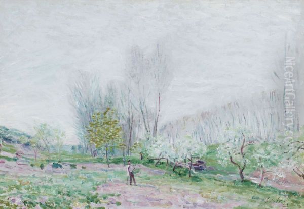 Paysage d'ete a Veneux - view 1